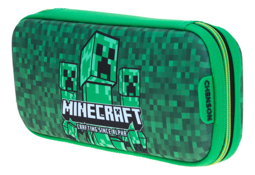 Lapicera Escolar Minecraft Vs3472 Color Verde