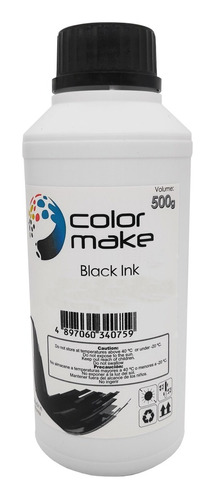 Tinta Para Epson Negro 1/2 Litro Color Make Calidad Premium