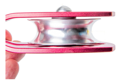 30kn Polea Encaja Para 16mm Cuerda De Escalada Aparejo Rojo