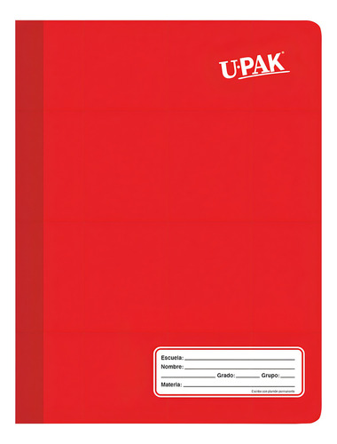 Cuaderno UPAK Cosido Profesional 100 hojas cuadro chico pack x 6 20.2cm x 26.2cm colores color varios