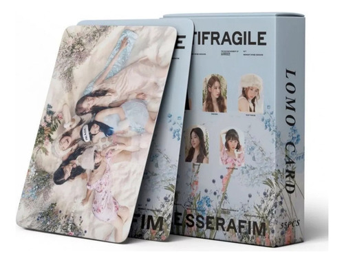 Le Sserafim (55 Photocard + Sticker) Kpop Pegatina+ Lomocard