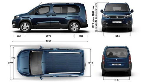 Imagen 6 de 14 de Peugeot Rifter Active 5 Pas 1.6 Hdi 2022 Nuevo