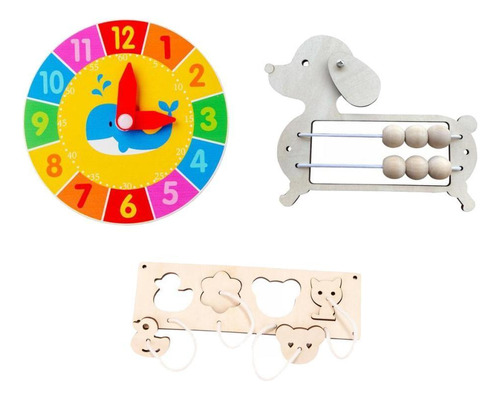 Brinquedos De Animal Matching Abacus And Round Clock