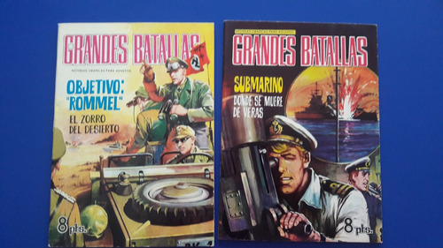 Set De   2 Revistas Comics Grandes Batallas 1965