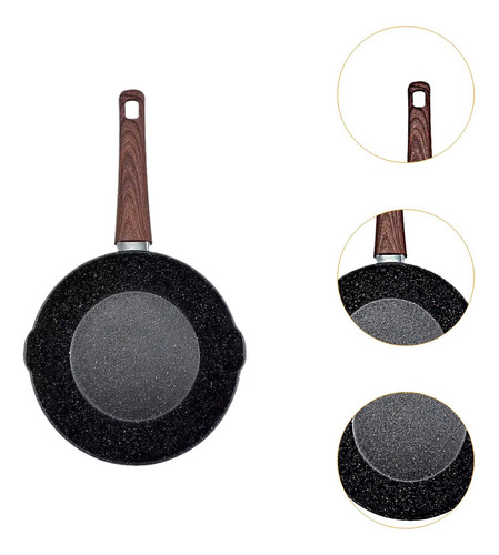 Sartén Wok Sartén Sartén Para 16,5 Cm X 33 Cm X 5 Cm