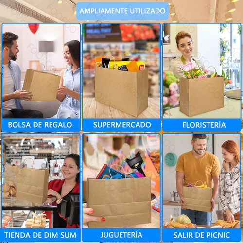 30 Bolsas De Papel Ecológicas Portátil Decorativas Regalo