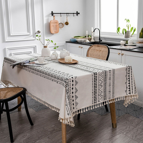 Rectangular P/mesa Mantel, Lino De Algodón 140/180/220*140cm