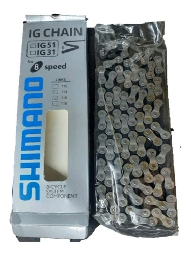 Cadenilla Shimano Ig51 116 Eslabones.; 6v, 7v, 8v 