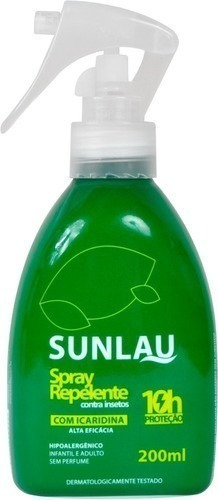 Repelente Sunlau Spray Icaridina Corpo, Roupa E Tecido 10h