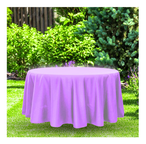 10 Manteles Redondos De Color 2.90 Diámetro Piezas Lila Mantel Redondo