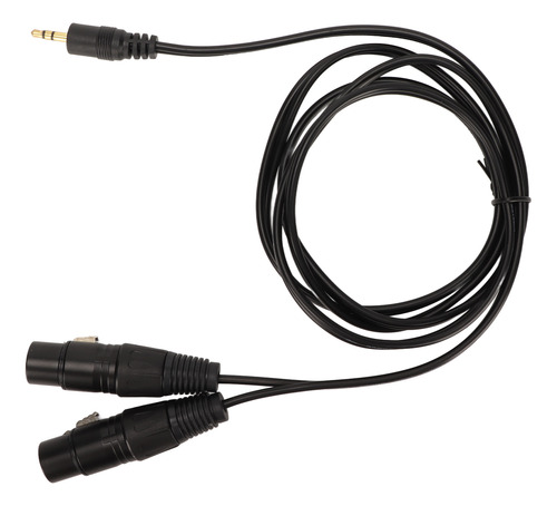 Cable Estéreo Xlr De 3,5 Mm A Doble Xlr Hembra, 5 Pies, Plug