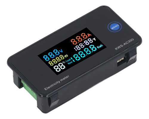 Voltímetro Ac, Amperímetro Ac50-300v, 020a, Pantalla Lcd Hd