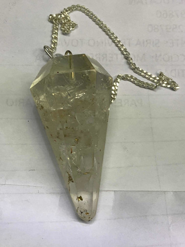 Péndulo Orgonita De Cuarzo Cristal De Roca
