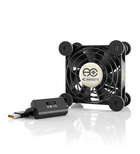 Ac Infinity Multifan S1, Ventilador Usb Silencioso De 80 Mm,