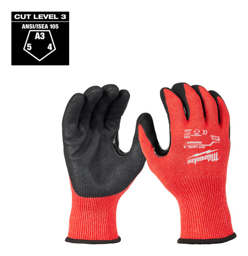 Guantes Anticorte Nivel 3 Milwaukee 48-73-8631 Talla Mediano