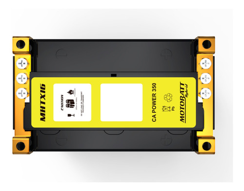 Imagen 4 de 7 de Bateria Motobatt Hibrida 12v 8.5ah Ytx12 Ytx14 Ytx 16