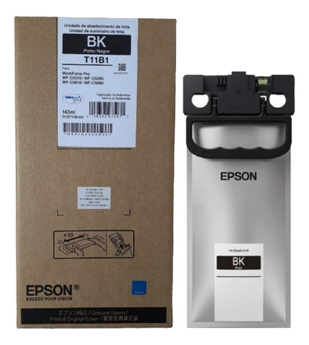  Tinta Epson Original Negro T11b120 Para Wf-c5390-c5890