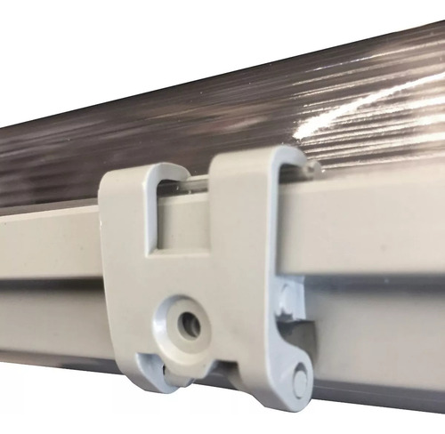 Plafon Liston Estanco 2 X 18w Ip65 Solo Led 1,2 Mts No Tubo Estructura Blanco