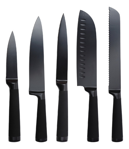 Set 5 Cuchillos Acero Inoxidable Blackblade