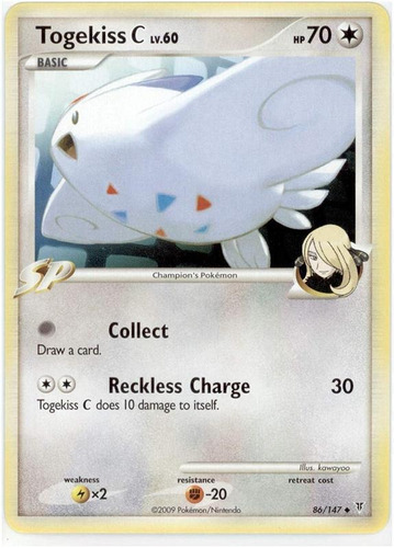 Cartas Pokemon Platinum Supreme Victors Togekiss C Cynthia