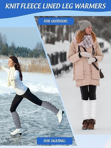Para 3 Pares De Calentadores De Piernas De Invierno Para Y