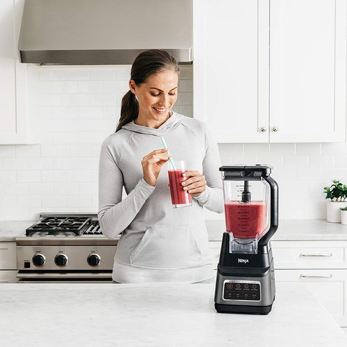 Imagen 8 de 8 de Licuadora portátil Ninja Professional Plus Blender with Auto-iQ BN701 2.1 L gris con vaso de tritan 120V