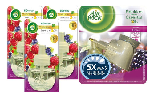 Air Wick Eléctrico Aromatizante [difusor + 4 Repuestos] 