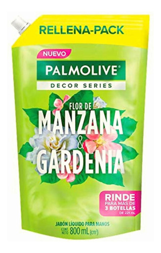 Palmolive Decor Series Jabón Líquido Para Manos Flor De