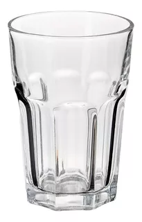 Vaso Durax Oslo De Vidrio Facetado 400 Ml X24 Color Transparente