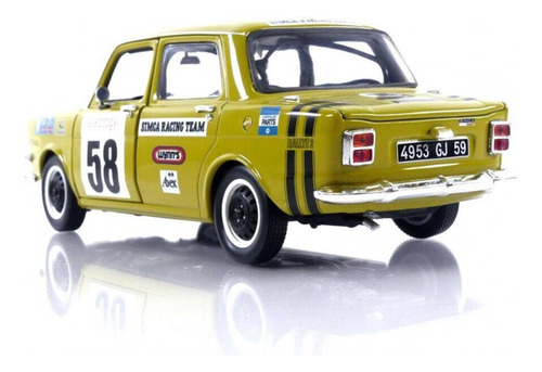 Miniatura Simca 1000 Rallye 2 Srt #58 1973 1:18 Norev Verde