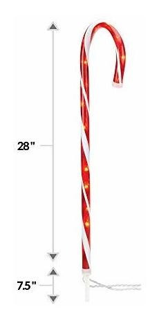 Luces De Navidad - Noma Candy Cane Marcadores De Camino