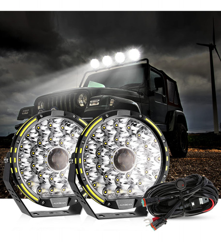 Luz Conduccion Redonda 9  270 W Led Para Todo Terreno Camion