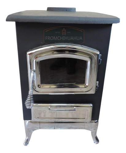 Calenton Estufa Chimenea Vidrio Templad Fierro Vaciado Lca18