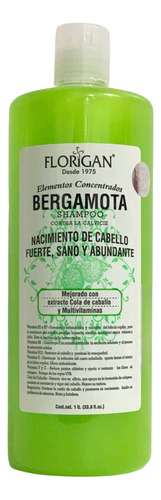 Shampoo Bergamota Elementos Concentrados Florigan® 1lt.