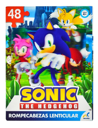 Rompecabezas 3d Novelty Corp Jca-3485 Sonic 48 Pzas
