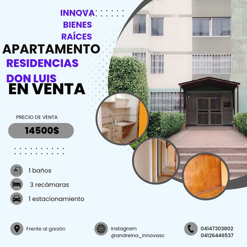 Imagen 1 de 17 de En Venta Amplio Apartamento Residencias Don Luis Ah