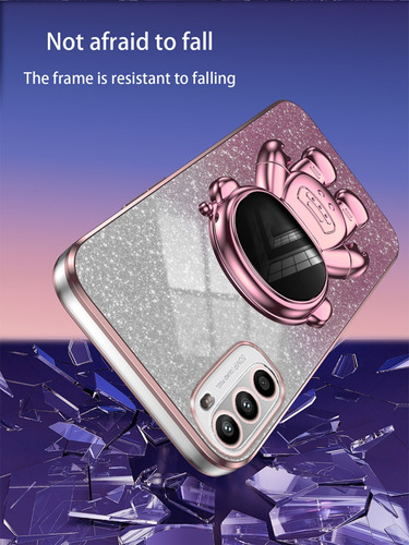 Bling Silicona Funda Case For Moto + Astronauta Soport