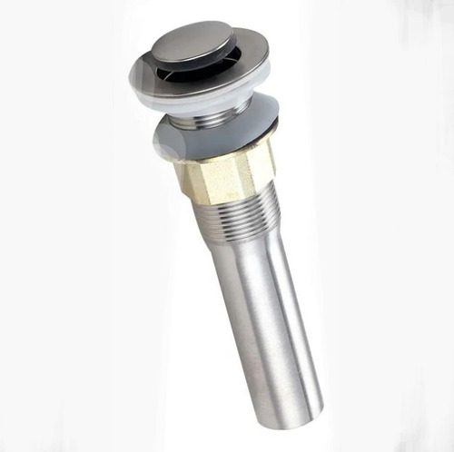 Desagüe Automático, Sistema Push Boton, S/rebose,30cm, Acero