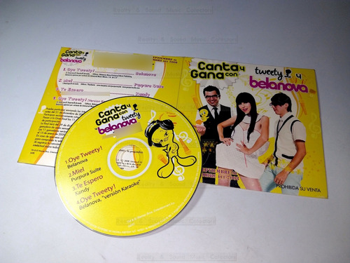 Belanova Oye Tweety Cd Promo Purpura Suite 4 Tracks (Usado)
