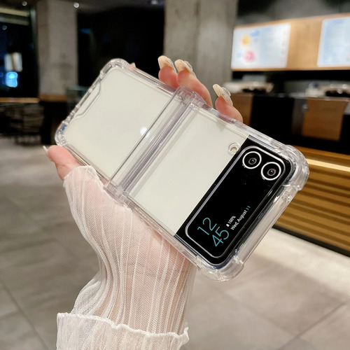 Funda De Teléfono Con Protección De Bisagra Carcasa Trans