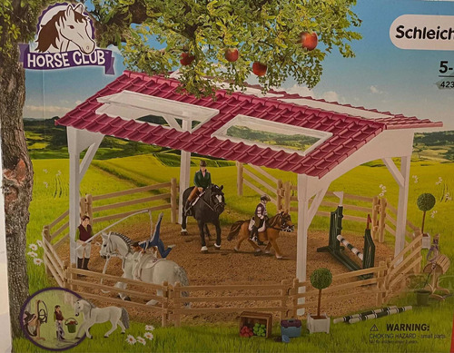 Entrenamiento Corral Schleich Con Caballos Y Jinetes