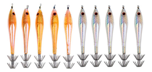 10x De Pesca Pulpo Calamar Accesorio Albóndigas