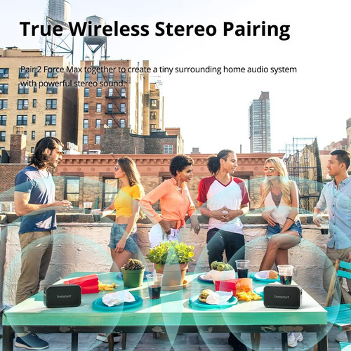 Tronsmart Force Max - Alto-falante externo portátil, alto