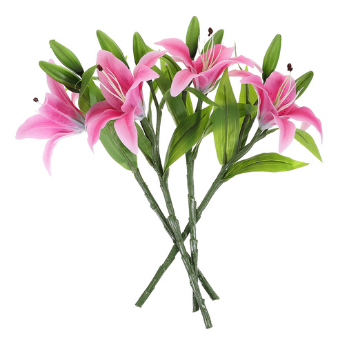 Flores Artificiales Calla Lilly Artificial Lily Touch, 4 Uni