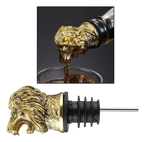 Aireadores De Vino Pourer Cabeza De Animal Tapón León 10cm