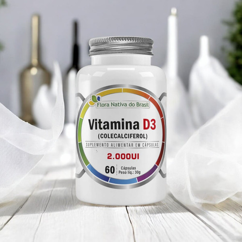 Vitamina D3 2000ui Flora Nativa 4 X 60 Cápsulas
