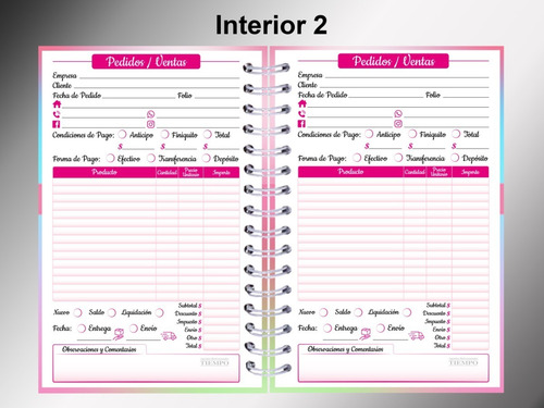 Paquete De 2 Cuadernos Control Y Administración De Ventas