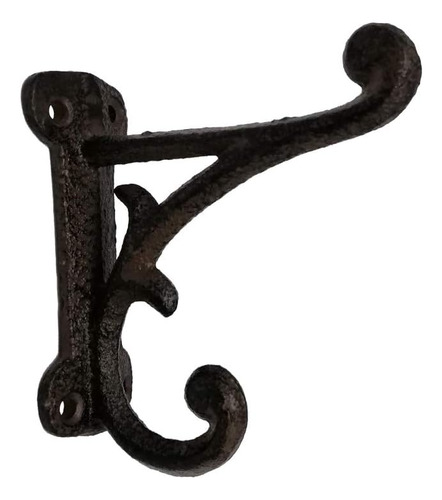Colgador De Pared Vintage Hierro Fundido, Resistente Marrón