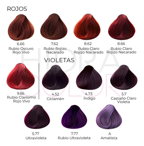 Tinte Para Cabello Hidracolor Naturales 90 Ml + Peróxido Tono 8.64 Rubio Claro Rojizo Cobrizo