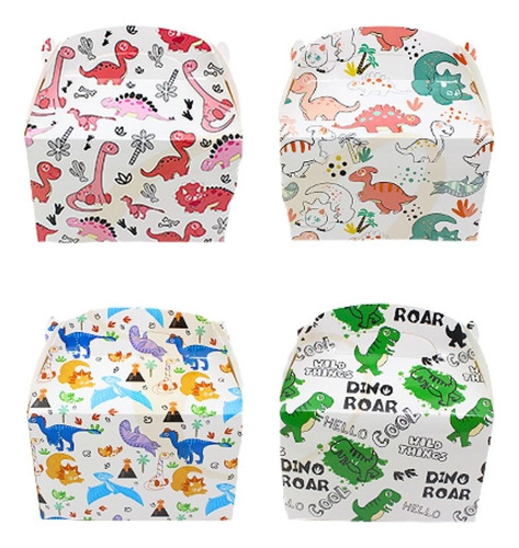 Cajas De Cotillón Tipo Cajita Dinosaurios Niños